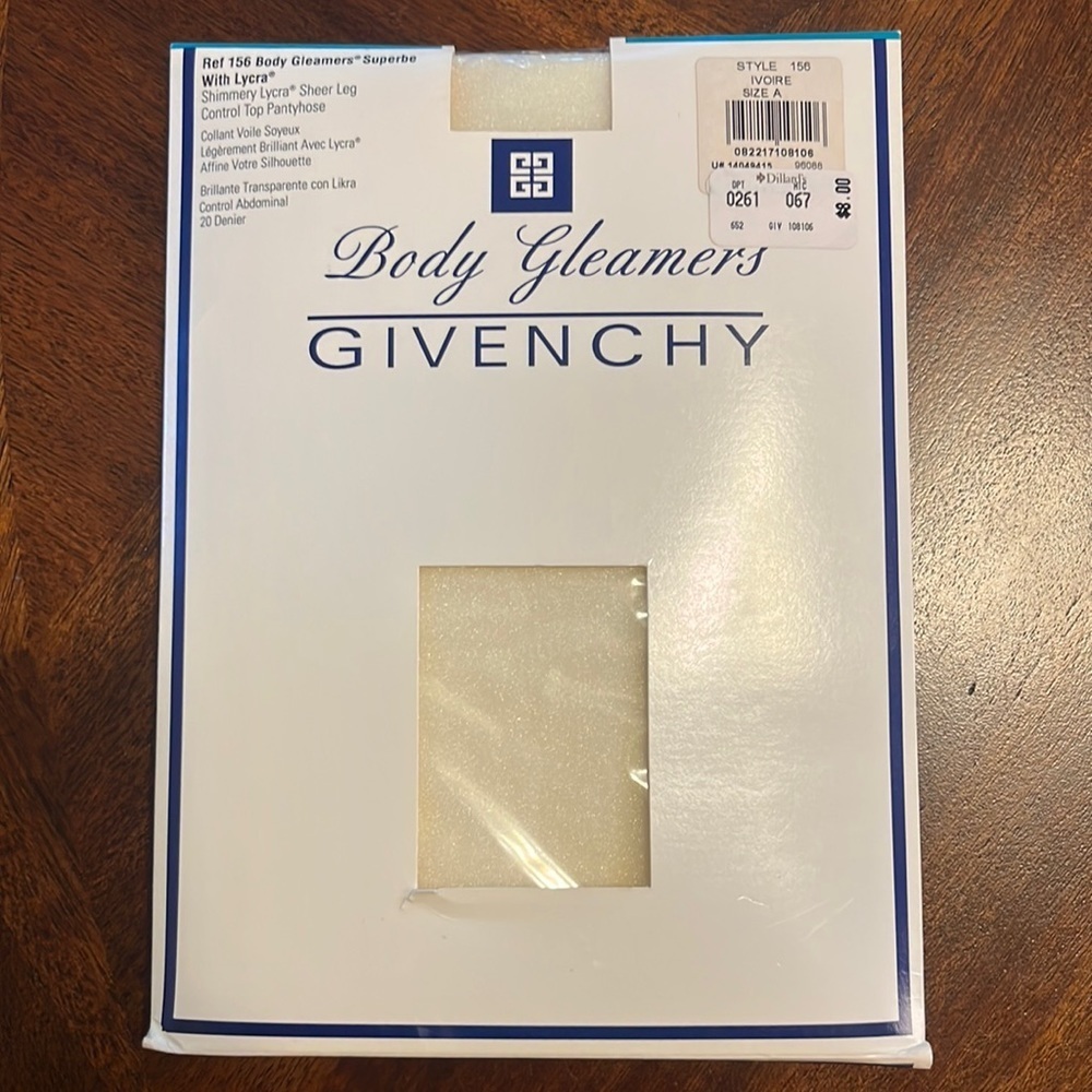 New Vintage GIVENCHY Body Gleamers Control Top Pantyhose - Size A